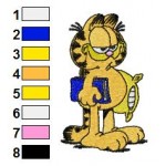 Garfield 51 Embroidery Design
